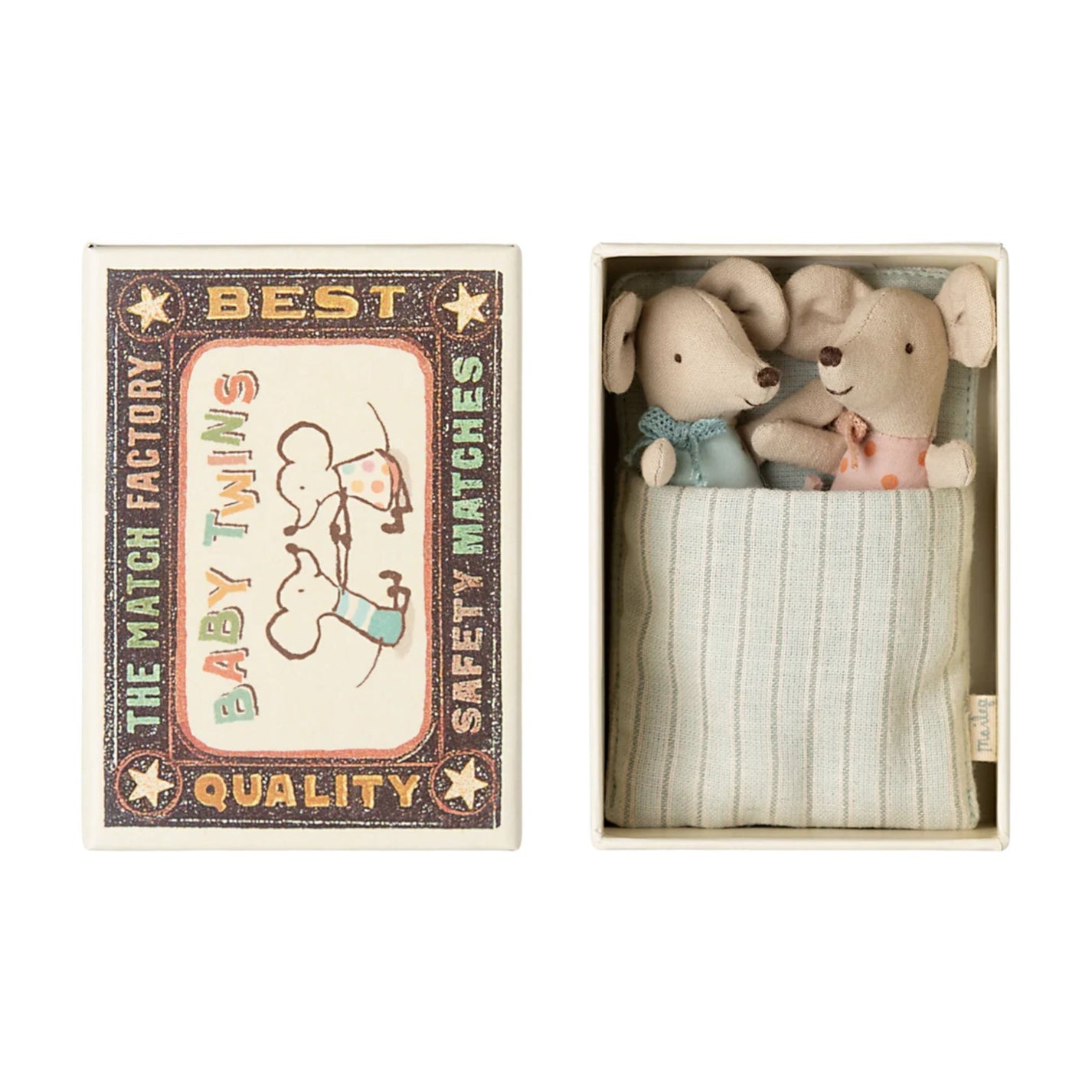 Baby Mice Twins in Matchbox