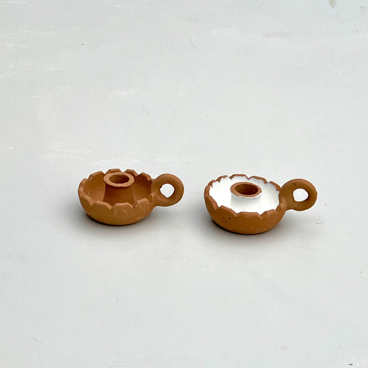 TERRACOTTA CANDLE HOLDER