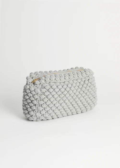 Linn Clutch Bag - Warm Grey