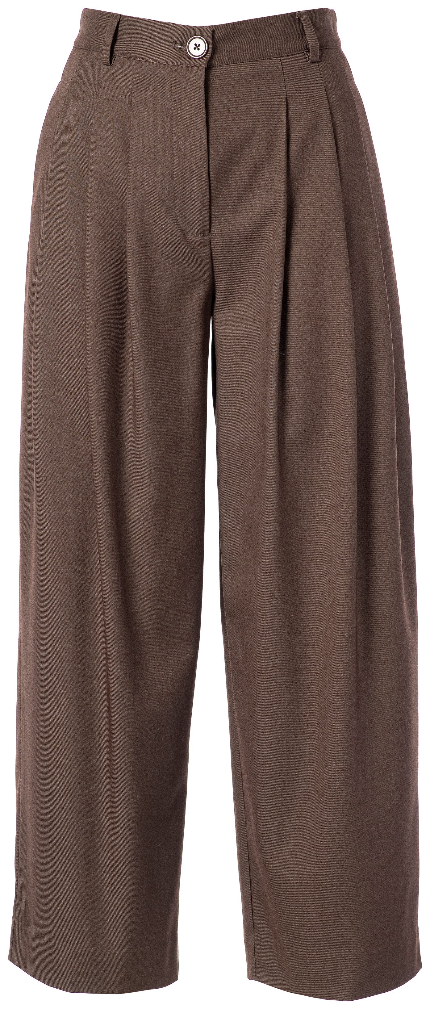 Paula Trousers - Taupe Brown Gabardine