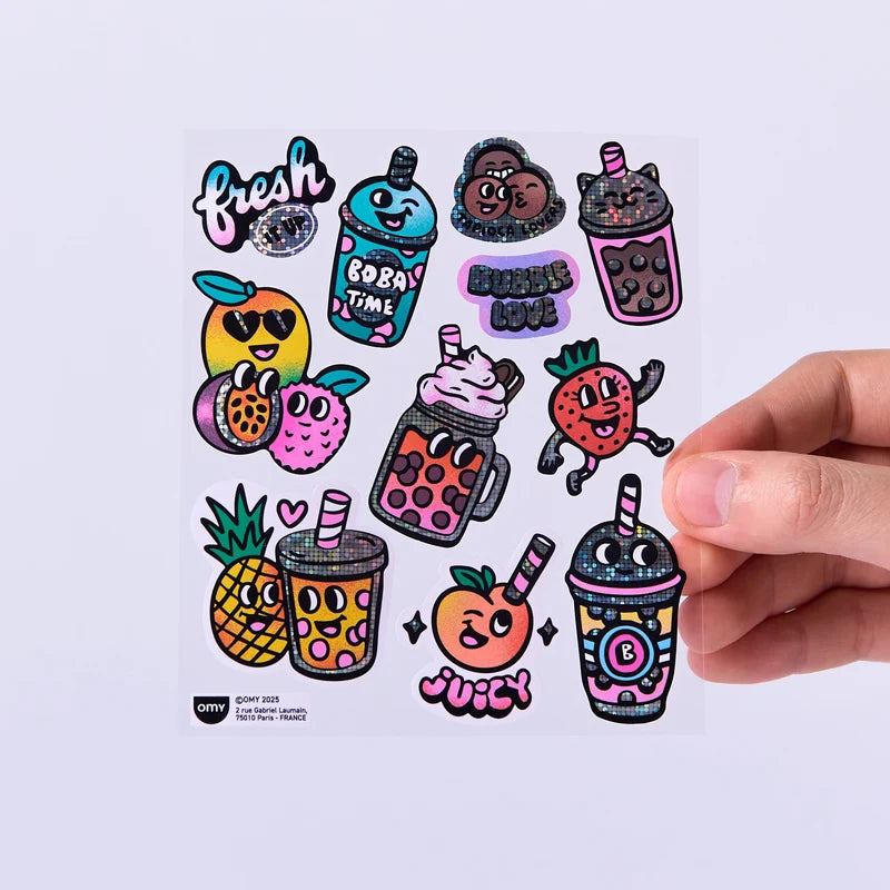 Big Sticker Sheet - Bubble Tea