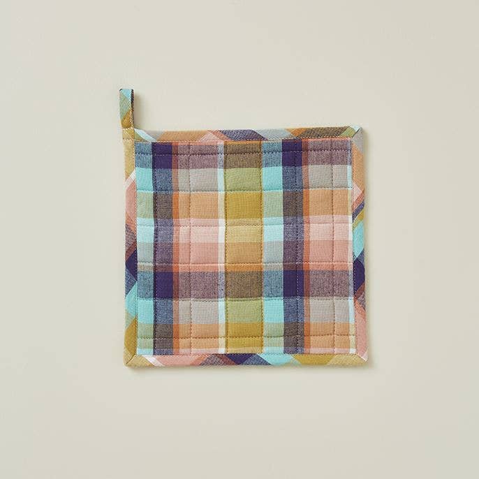 Pot Holder - Coloured Check