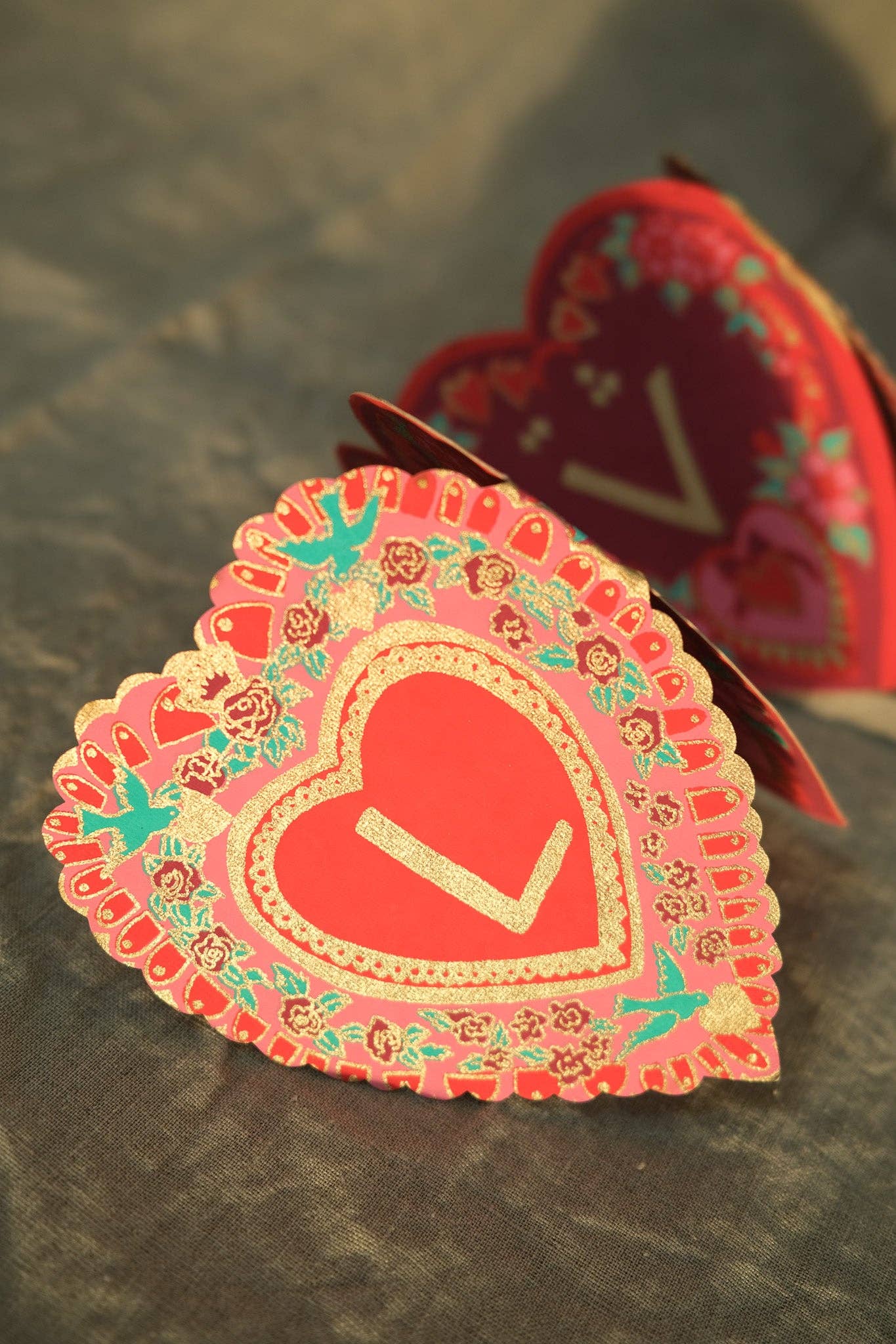 Love Concertina Greeting Card large c5