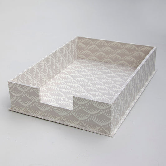 A4 Letter tray: Wave Pearl Grey