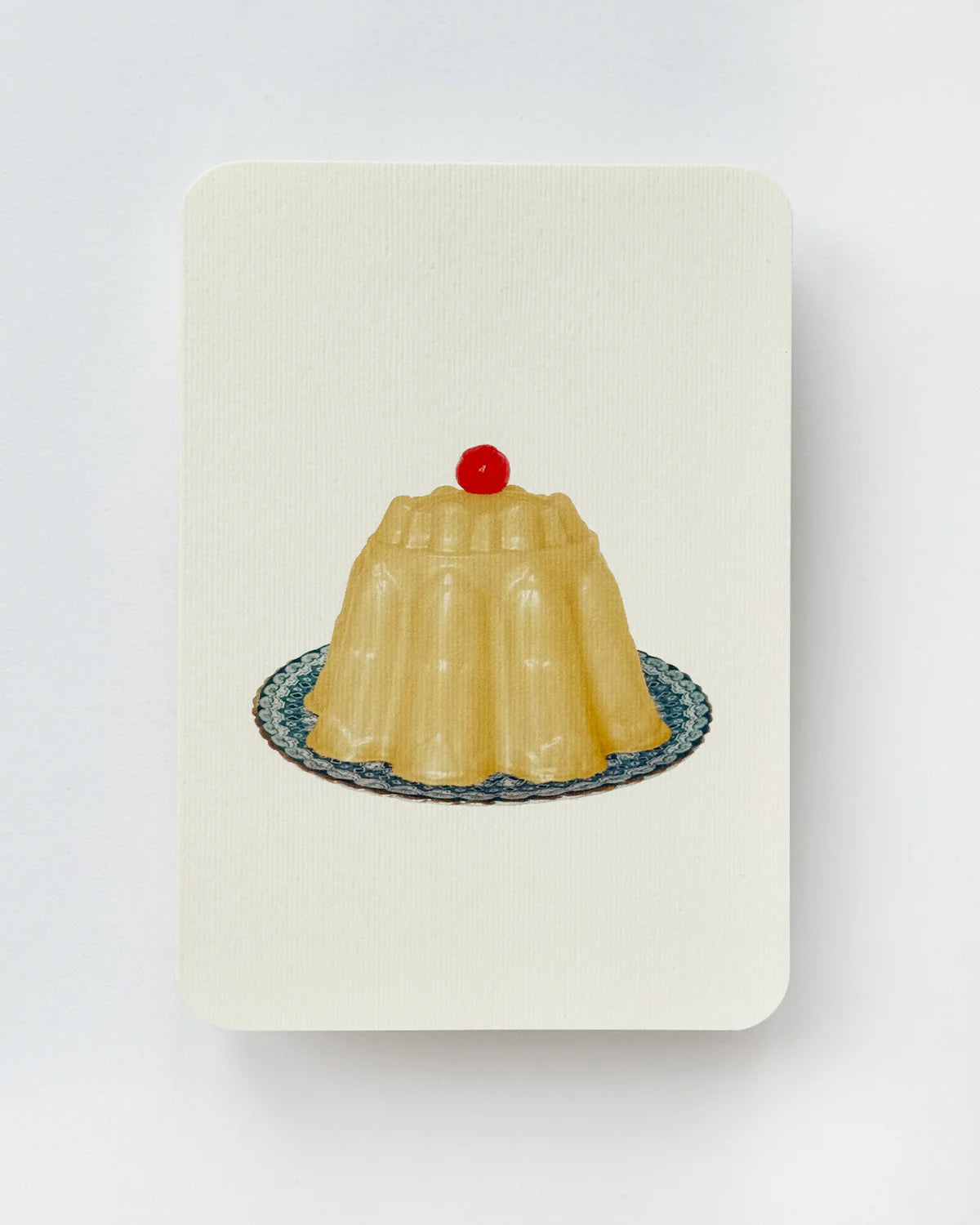 Custard Cream Blancmange - Greeting Card