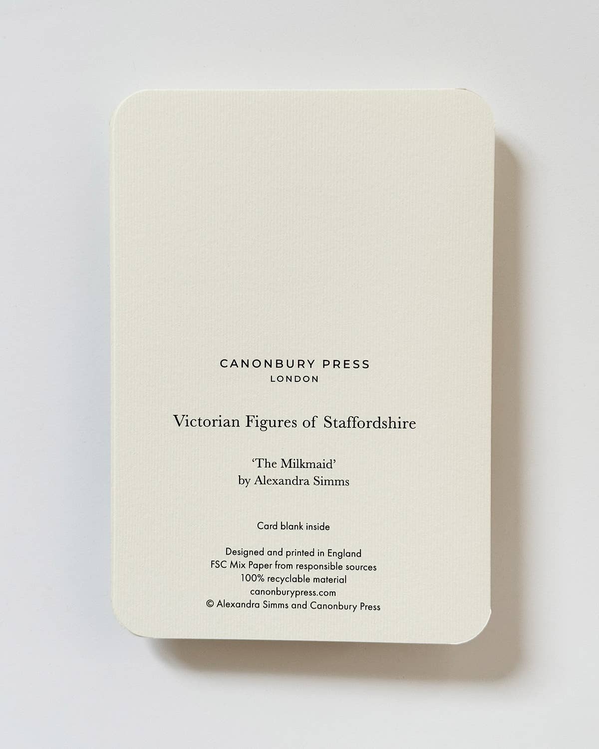 The Milkmaid - Greeting Card