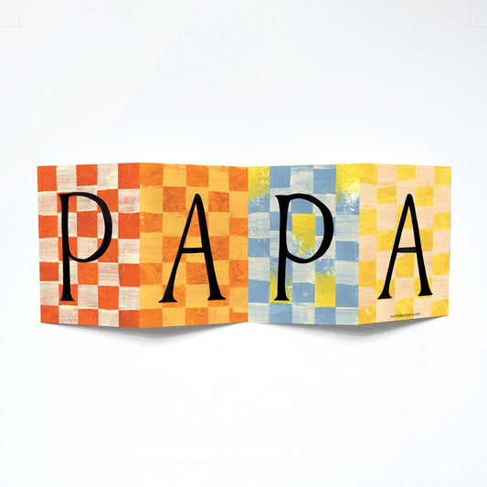 Papa - Concertina Card