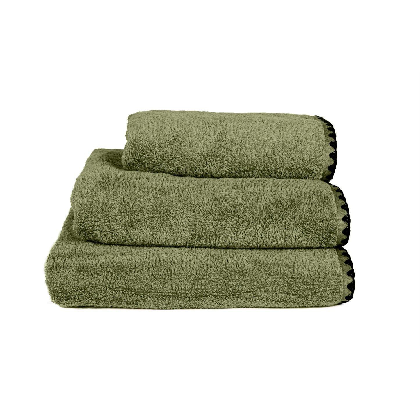 Towelling Mitt- Kaki Green