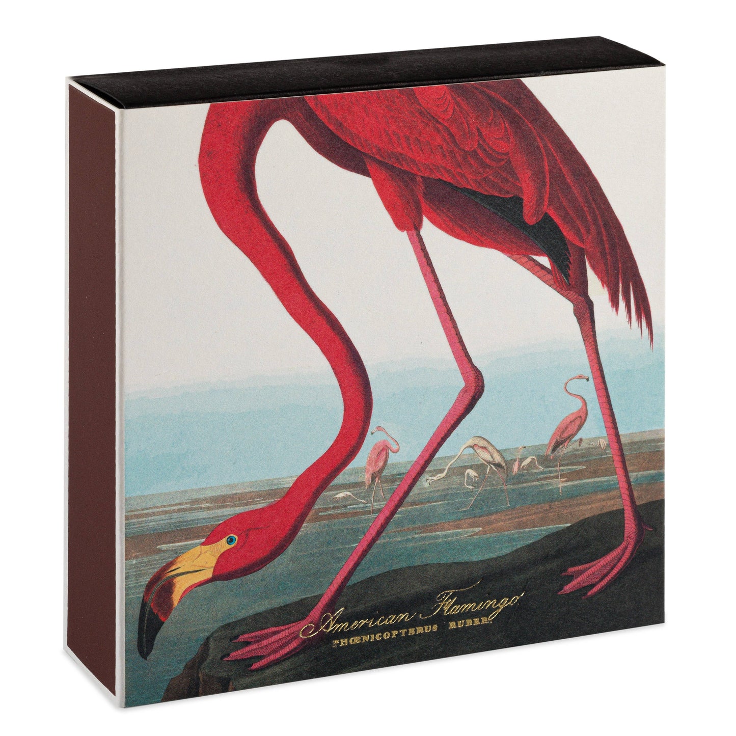 Square Matchbox - Flamingo