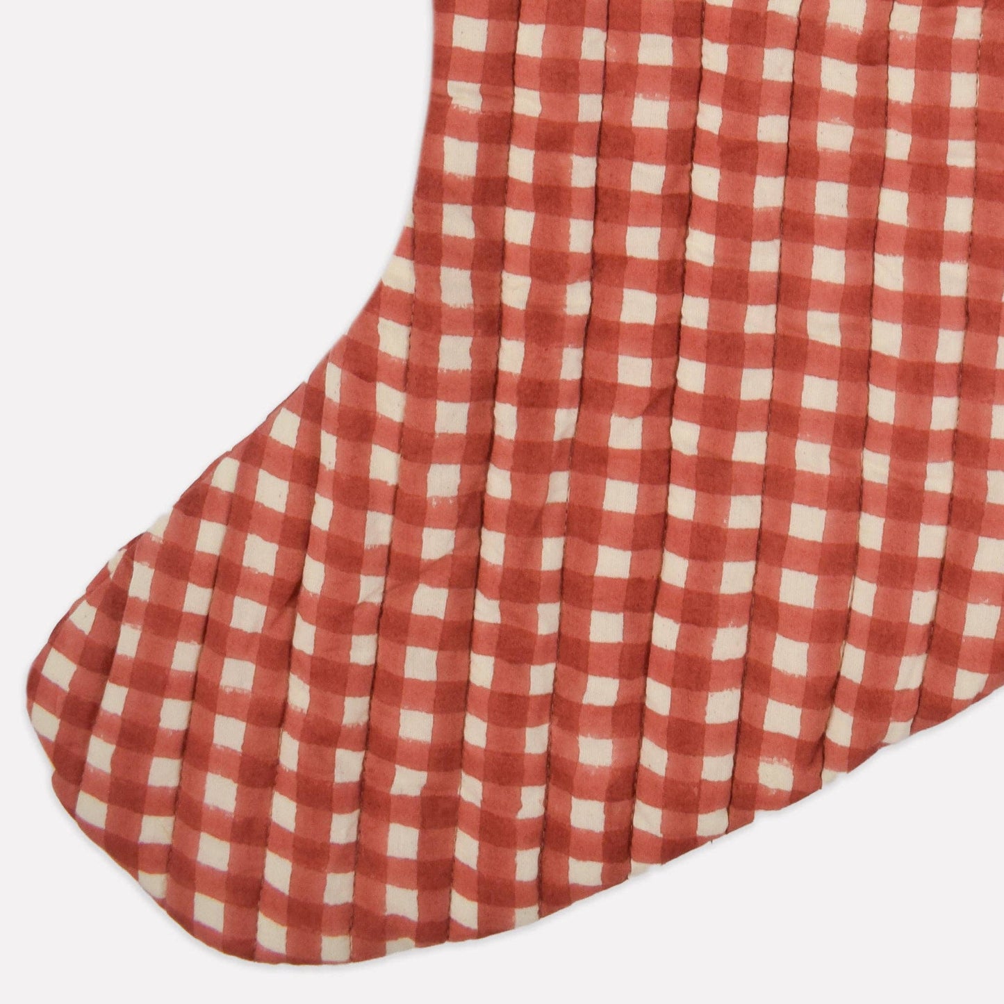 Christmas Stocking - Gingham Cinnamon