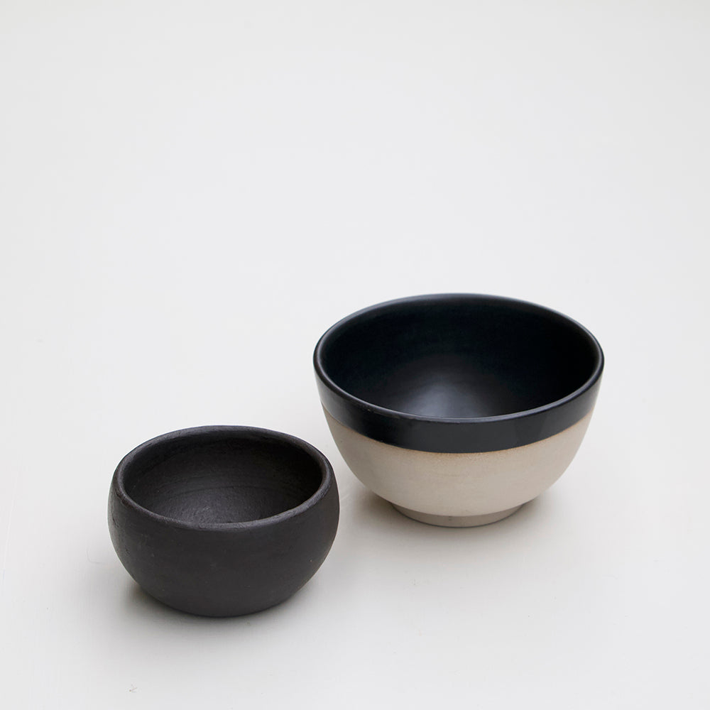 Black / Natural Bowl - Medium