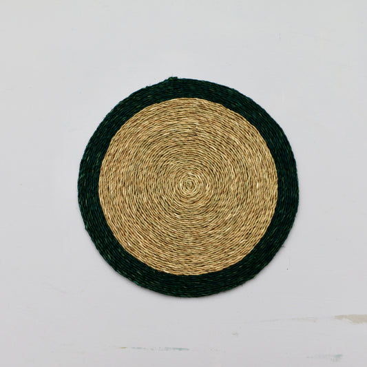 Lutindzi Grass Placemat - Blue Trim