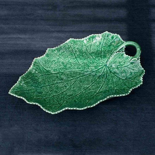 BORDALLO GERANIUM LEAF PLATTER