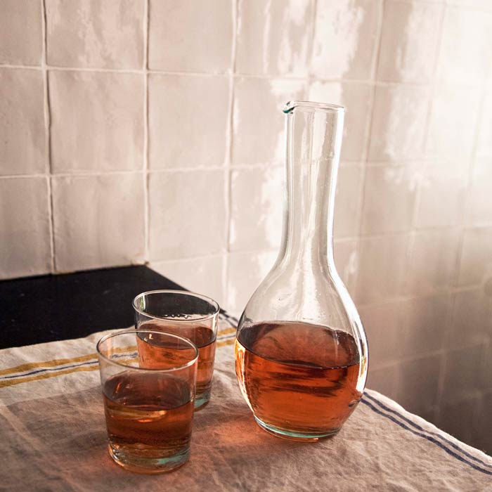6 Tapered Clear Recycled Glass Tumblers