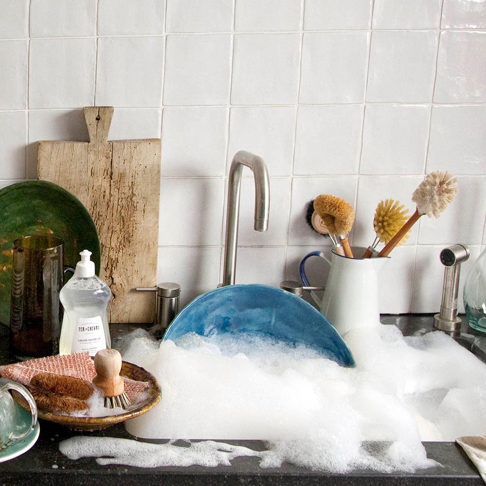 Washing Up Brush - Black Head