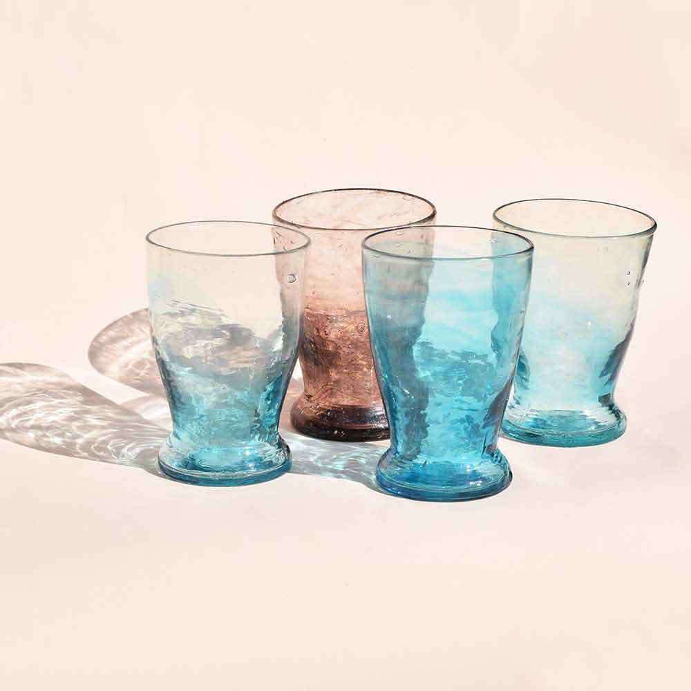 Salaheddin Turquoise Foot Glass