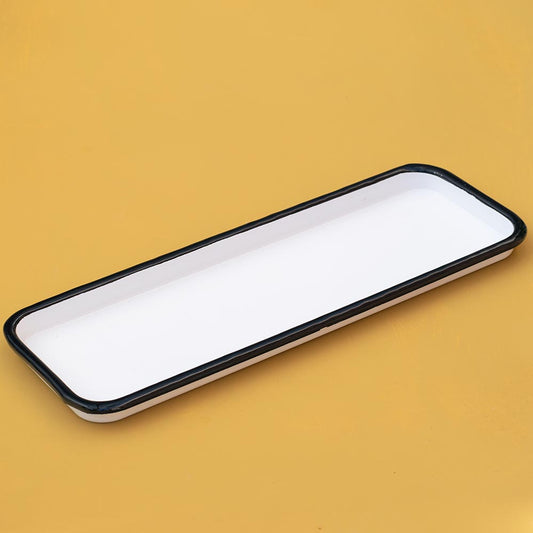 ENAMEL RECTANGULAR TRAY