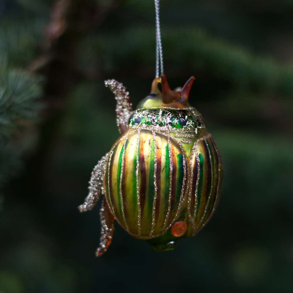 Large Striped Beetle Decoration