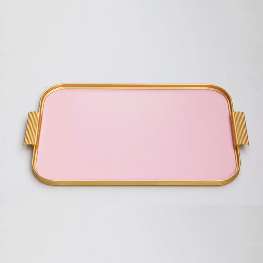 Kaymet Tray -  Large / Pink and Gold