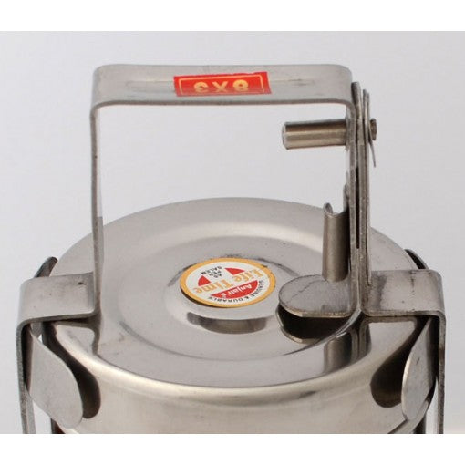 Stainless Steel Round Lunchbox - Four Tier