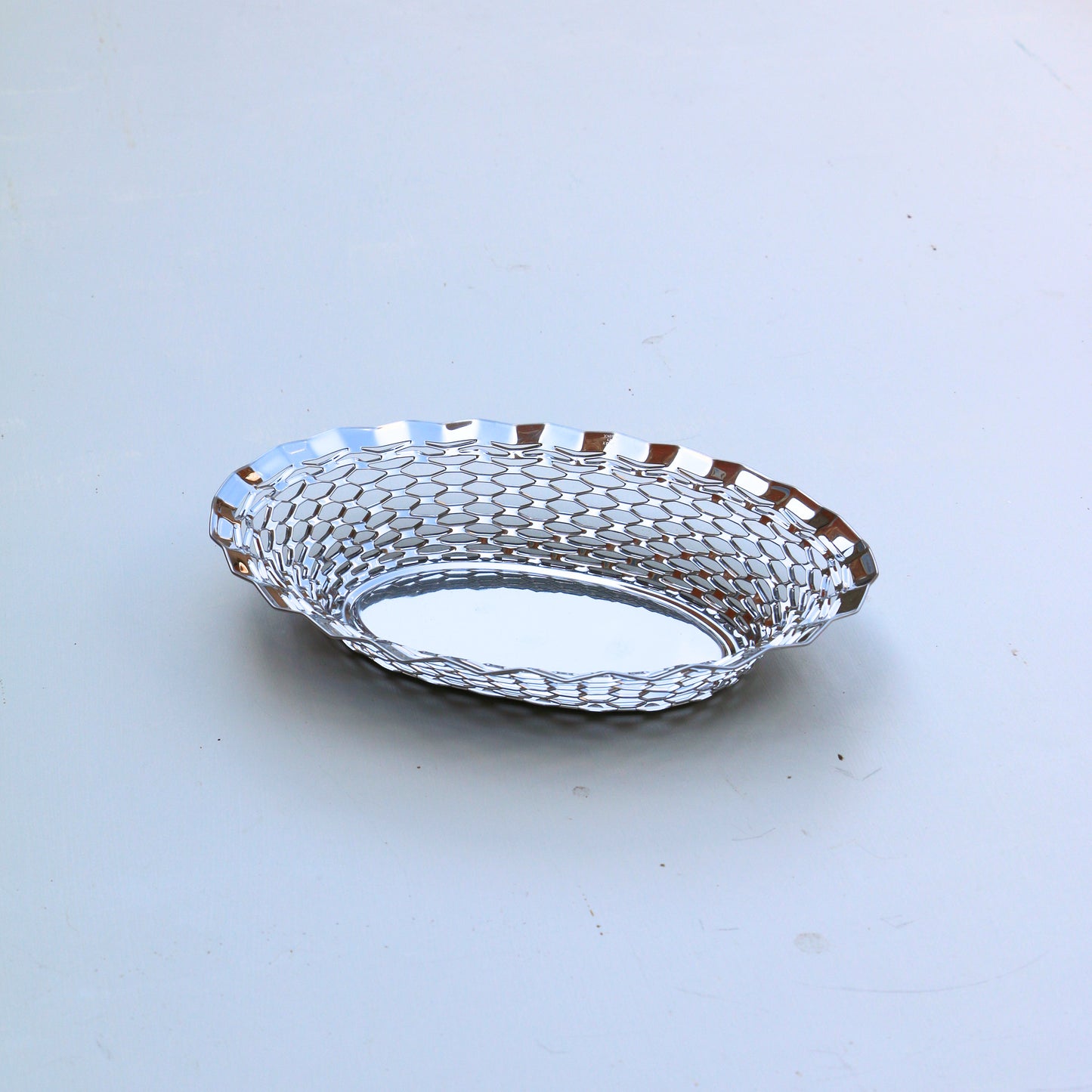 Oval Bread Basket / Small - Stainless Steel
