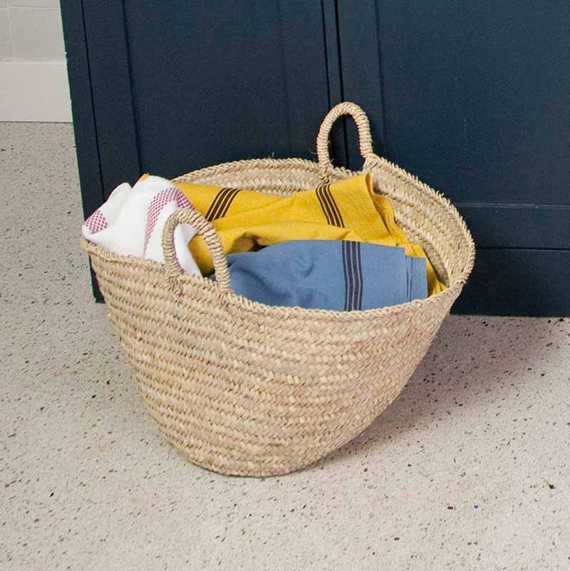 Palm Leaf MEDIUM STORAGE BASKET