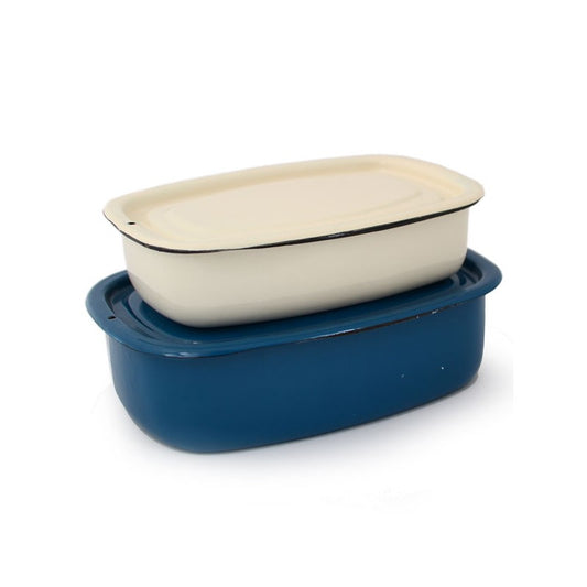 Blue Enamel Dish / Small