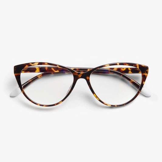 Astoria / Blue Light Glasses - Glossy Tortoise