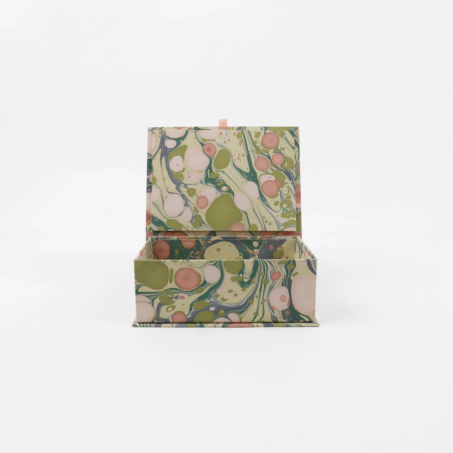 Marbled Keepsake Box Set - Leafy Green