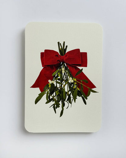 Mistletoe Bow - Christmas Greeting Card