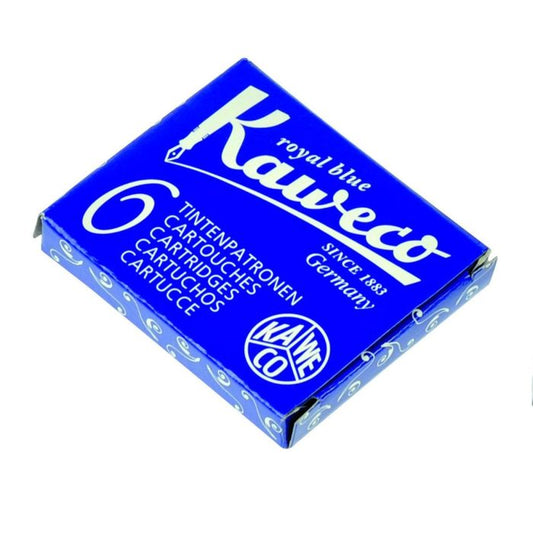 Kaweco Royal Blue Ink Cartridges - Pack of Six
