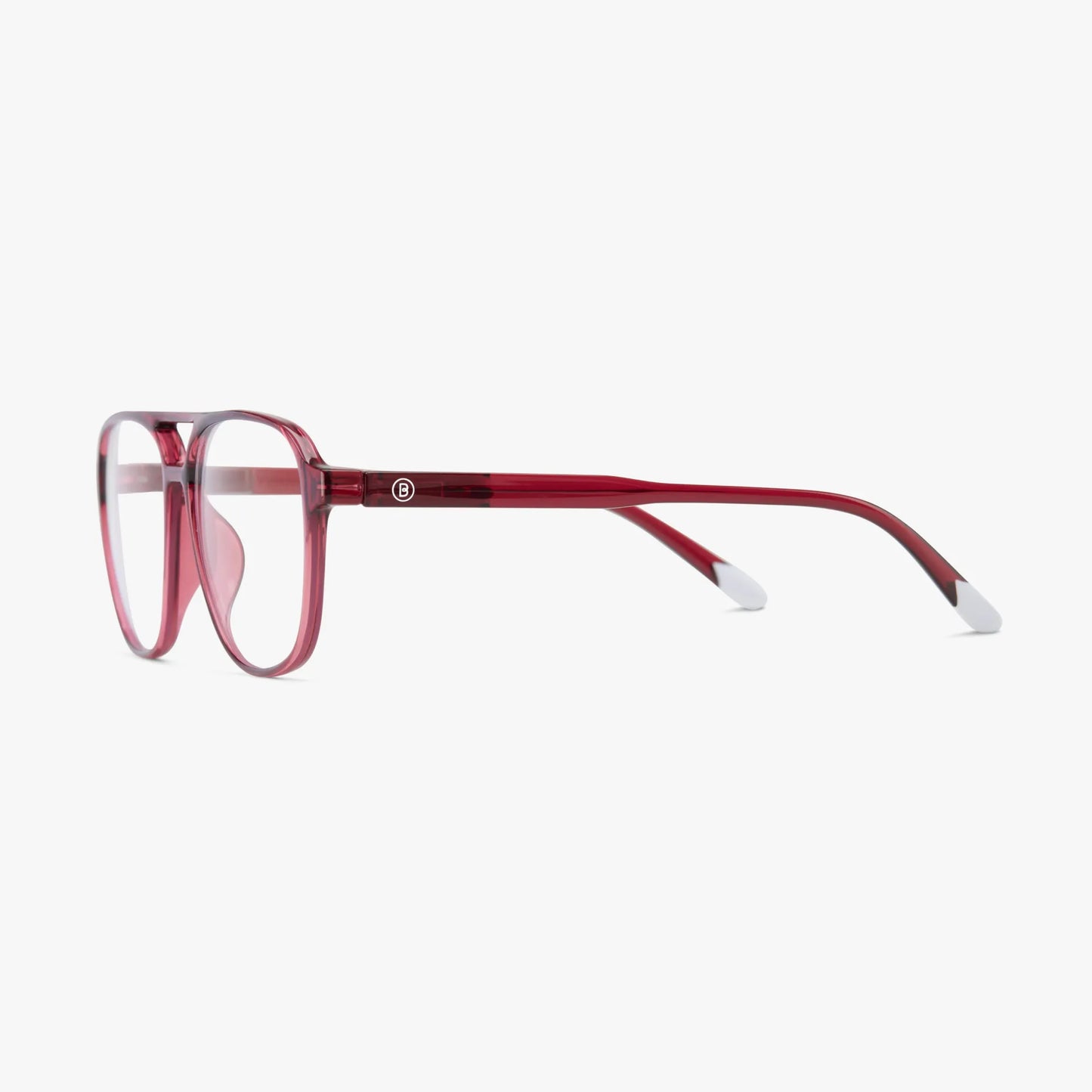 Brad / Blue Light Glasses - Glossy Cherry Lacquer