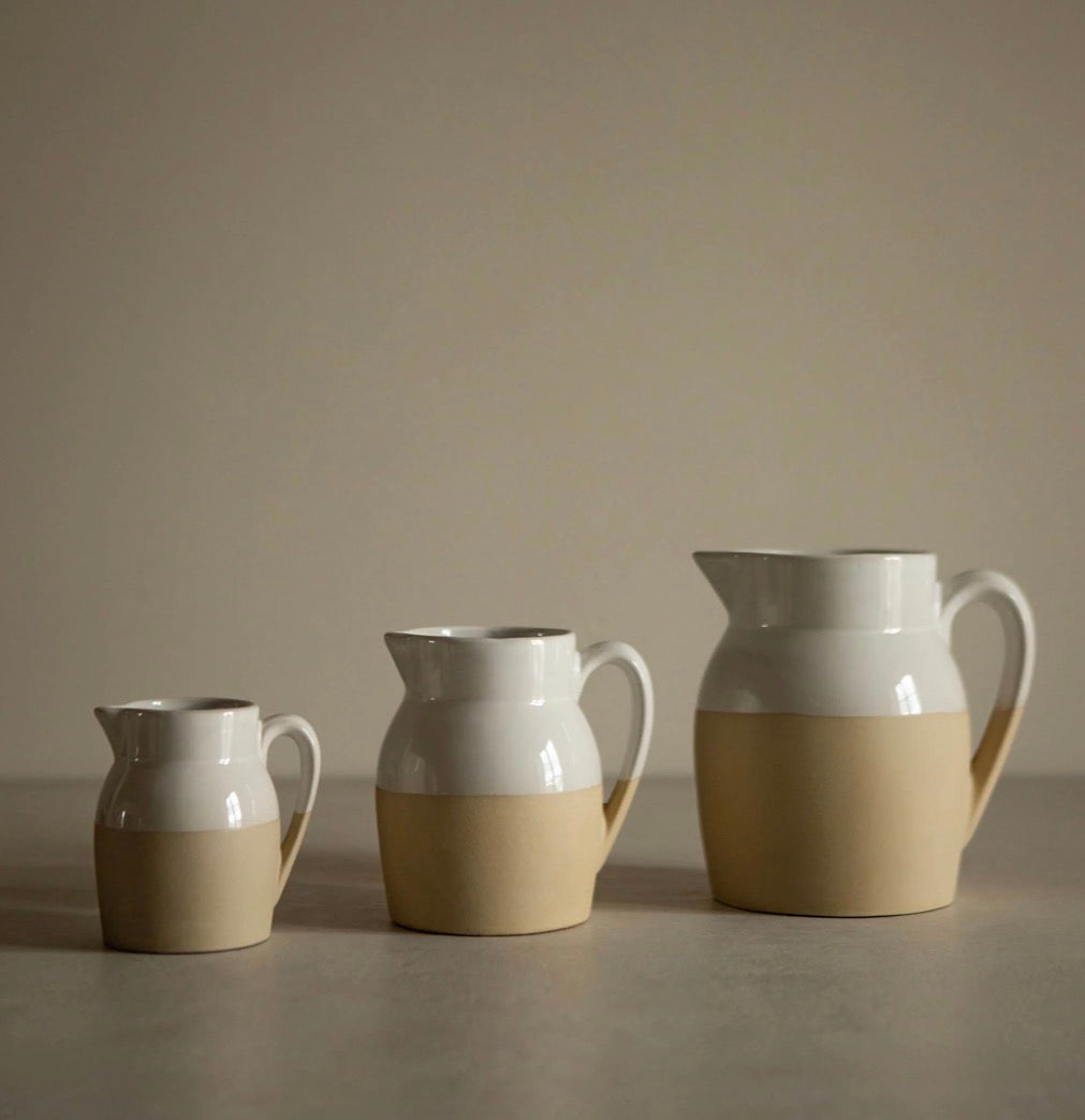 Digoin Dipped Jug - N.10 White