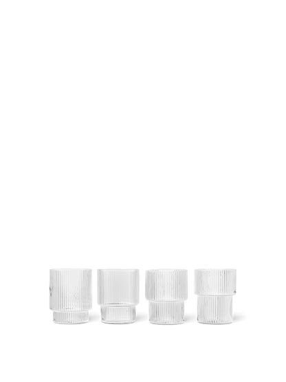Ripple Clear Glasses - Set of Four