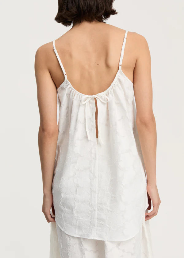 Strap Top Laceflower - White