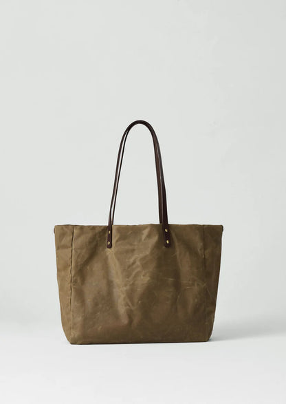 Midi Tote - Sand/Chestnut