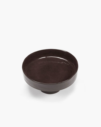 Deep Plate on Stand - Ebony