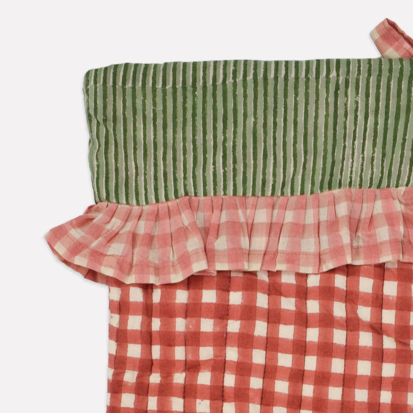 Christmas Stocking - Gingham Cinnamon