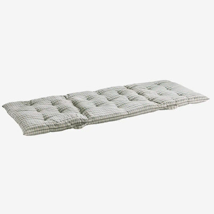 Cotton Mattress- Stone & Green Check