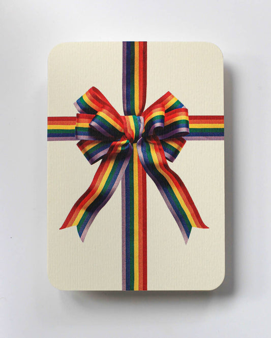 Rainbow Bow Greeting Card