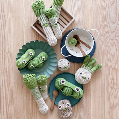 Crochet Rattle - Mr. Leek