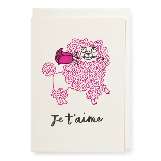 Je T'aime - Mini Greeting Card