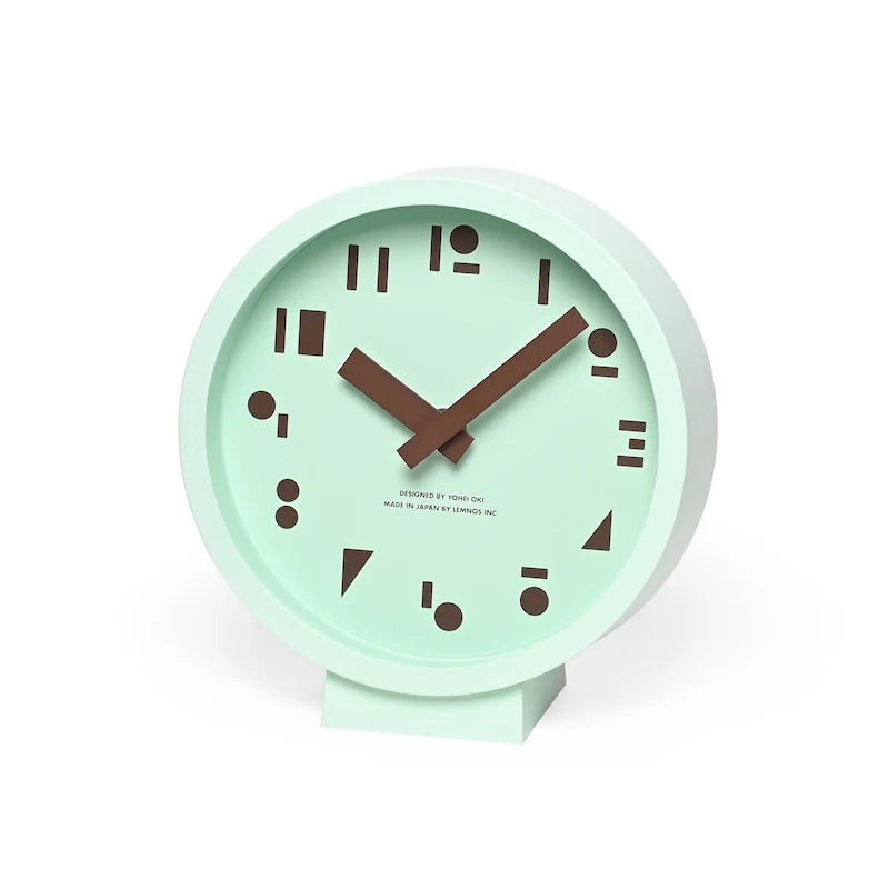 Lemnos M,S,S Table Clock - Blue/Burgundy