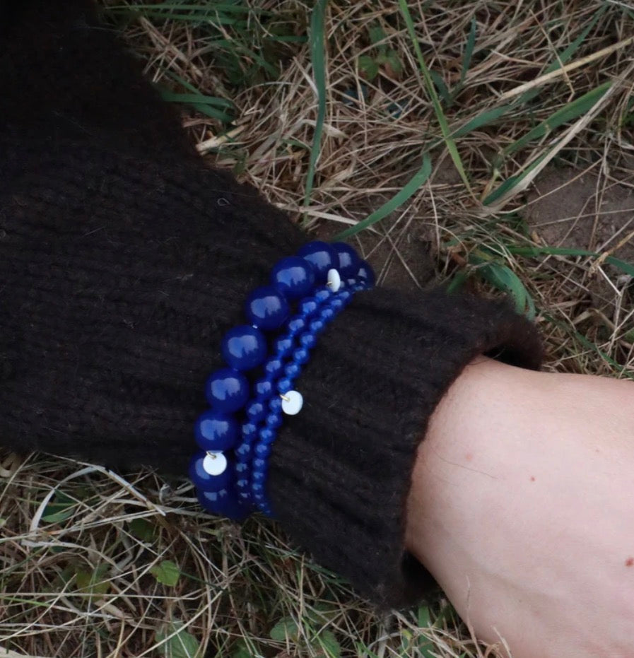 Petite Beaded Bracelet - Lapis Lazuli