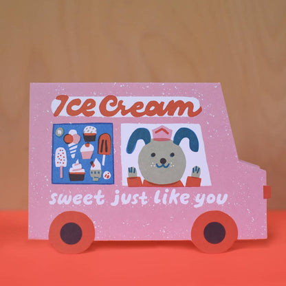 Ice Cream Van - Greeting Card