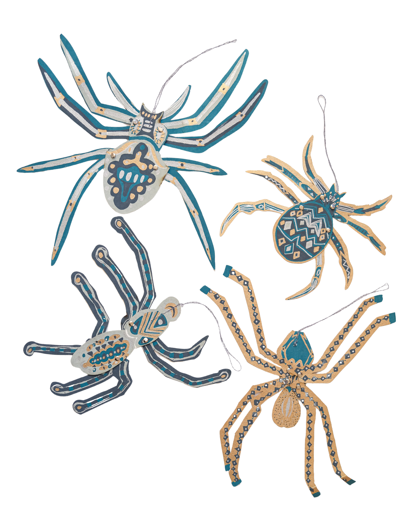 Hanging Spider Paper Ornaments