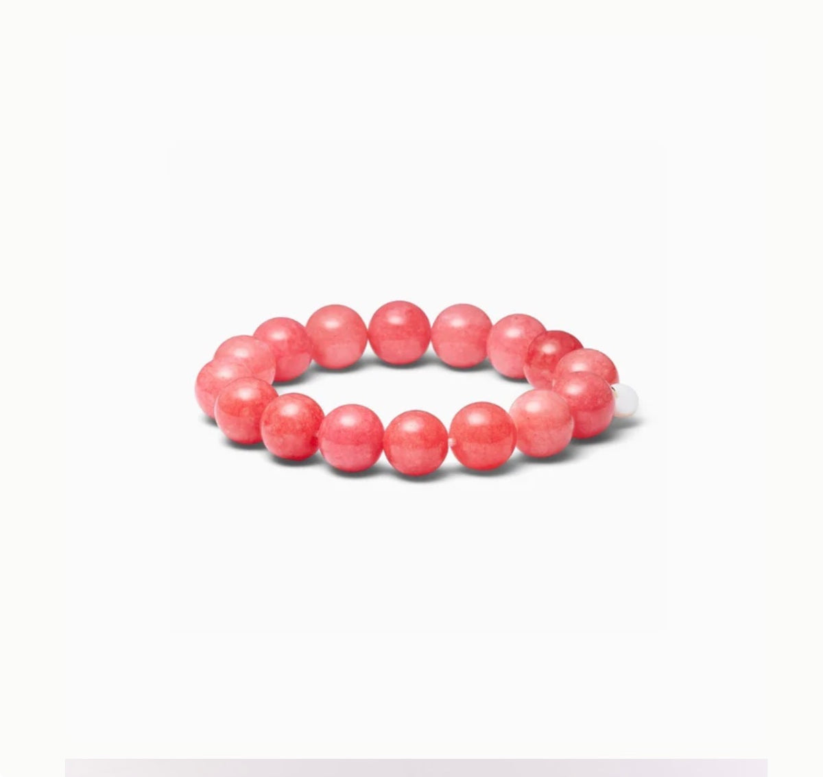 Chunky Beaded Bracelet - Redstone Quartz
