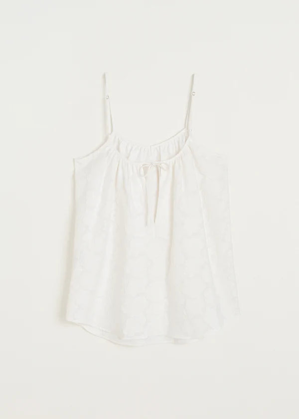 Strap Top Laceflower - White