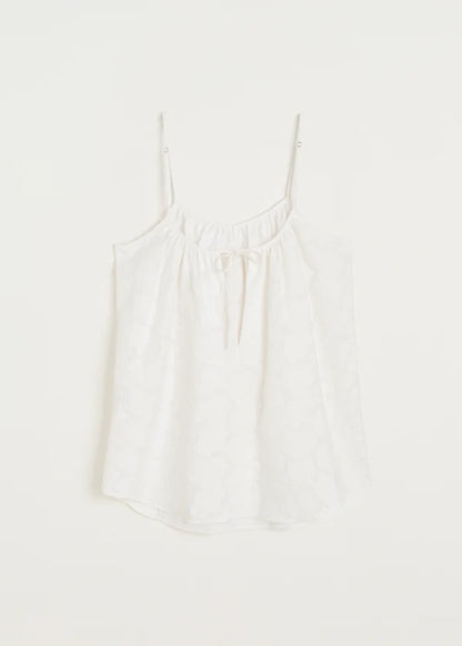 Strap Top Laceflower - White