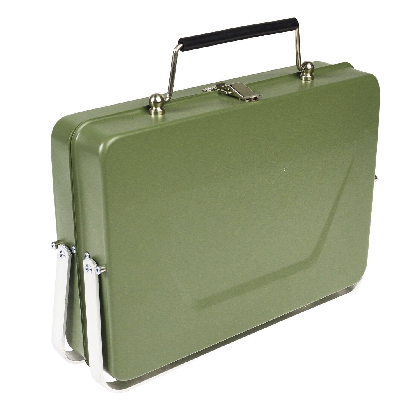 Portable Suitcase Bbq - Khaki Green